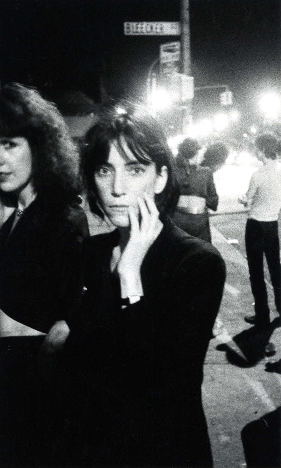 Patti Smith, Bowery, New York City, 1976, photographed by Godlis.