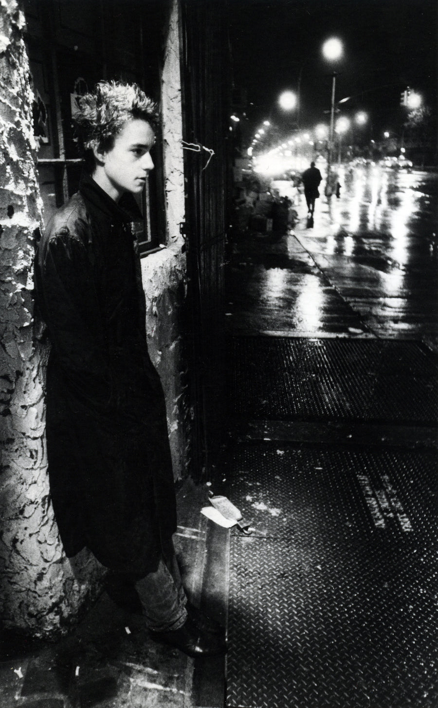 Christopher Parker, Bowery, 1977, photographed by Godlis.