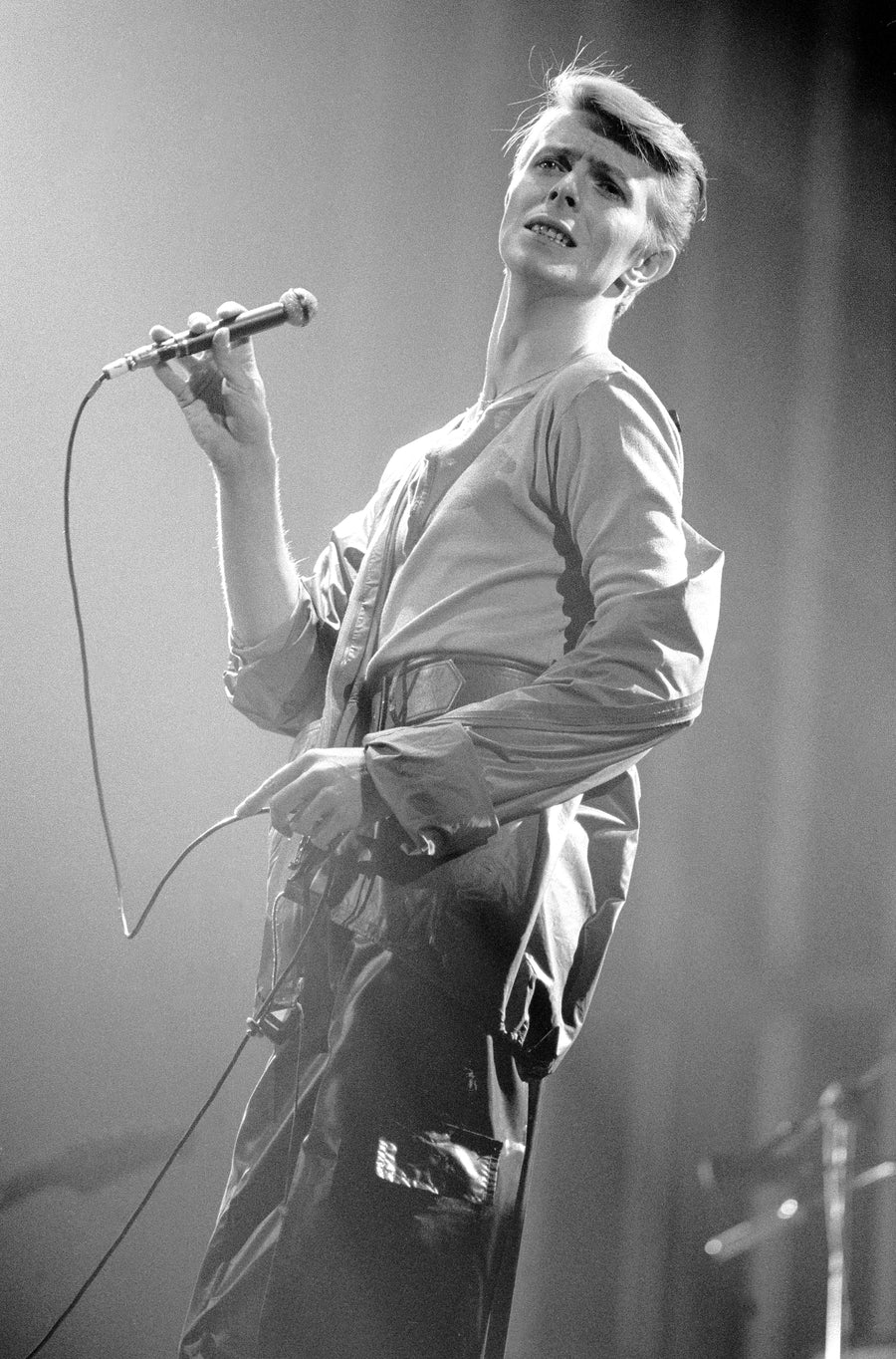 David Bowie Performing Live, Canada, 1978, photographed by Patrick Harbron.