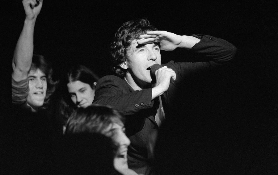 Bruce Springsteen Performing Live, Canada, 1978, photographed by Patrick Harbron.