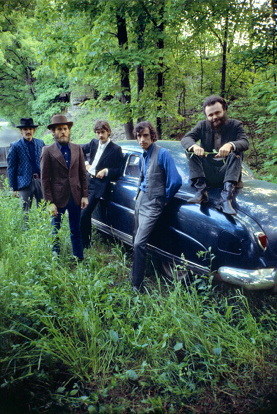 The Band Color Portrait beside Car, 1969