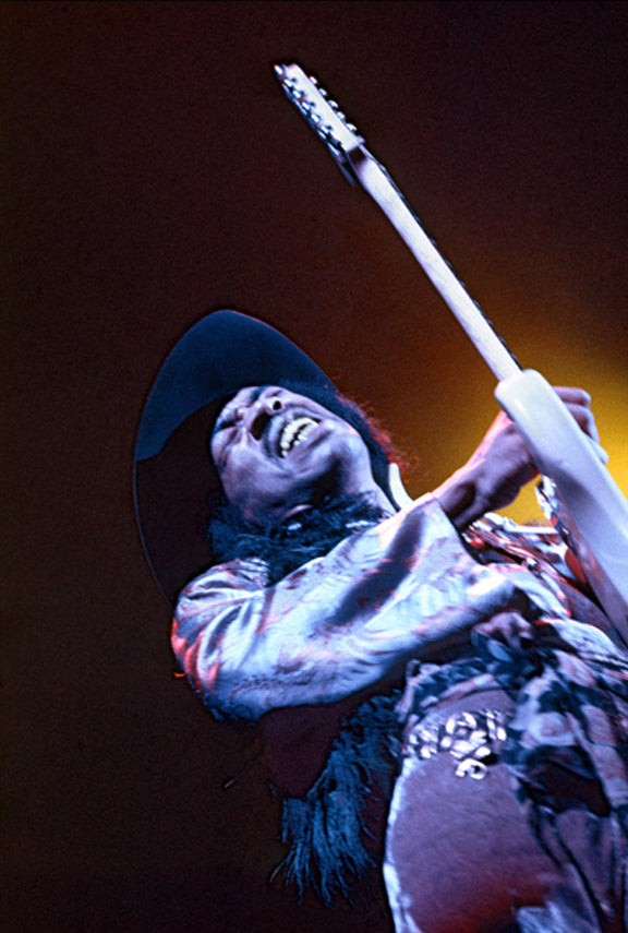 Jimi Hendrix Color Performance with Guitar, 1968