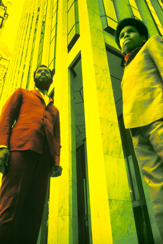 Ornette Coleman and his son, New York City, 1969