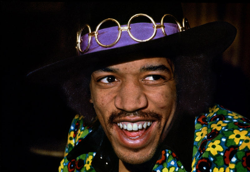 Jimi Hendrix Color Portrait with Hat, 1968
