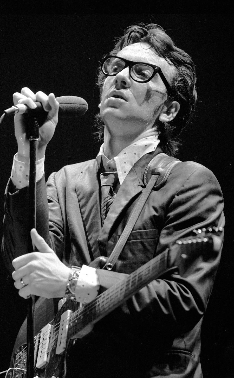 Elvis Costello, Toronto, 1978, photographed by Patrick Harbron.