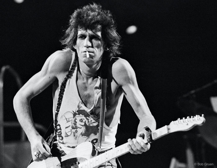 Keith Richards. MSG, NYC. November 12, 1981, photographed by Bob Gruen.