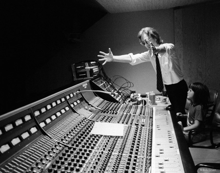 John Lennon and Sean Lennon, Hit Factory, New York City, 1980, photographed by Bob Gruen.