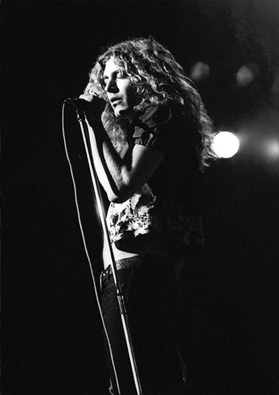Robert Plant. Uk Tour, 1972 — photograph by Ian Dickson