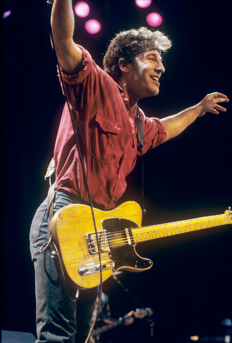 Bruce Springsteen, 1984, photographed by Patrick Harbron.