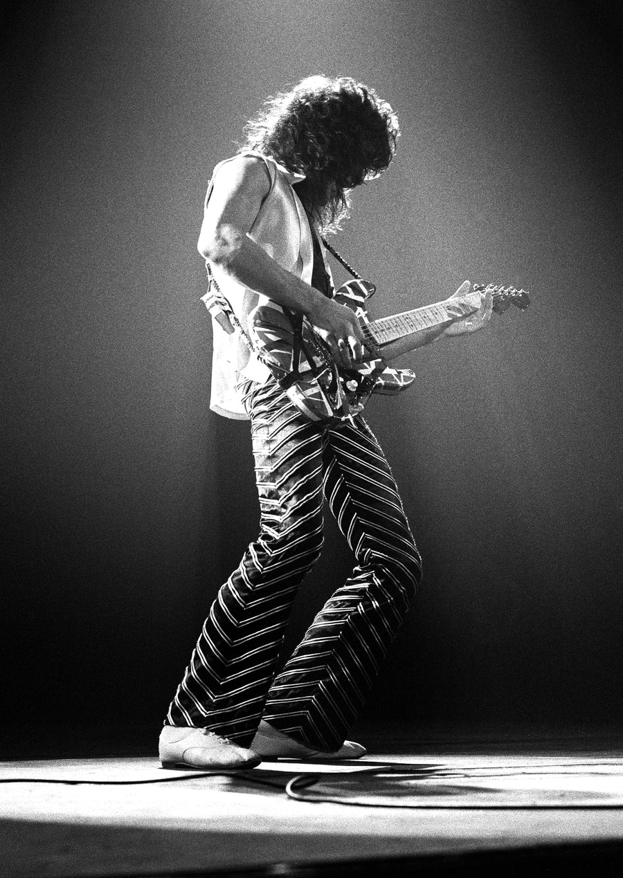 Eddie Van Halen, Toronto, 1979, photographed by Patrick Harbron.