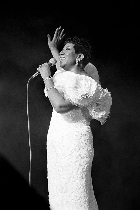 Aretha Franklin, 1989. Photograph by Ebet Roberts.