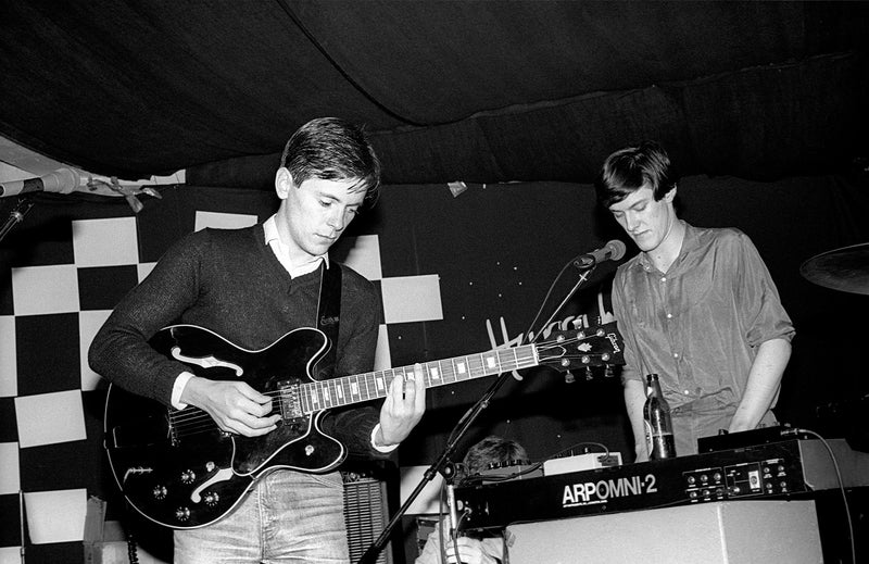 Bernard Sumner and Stephen Morris, New York City, 1980. Photograph by Ebet Roberts.