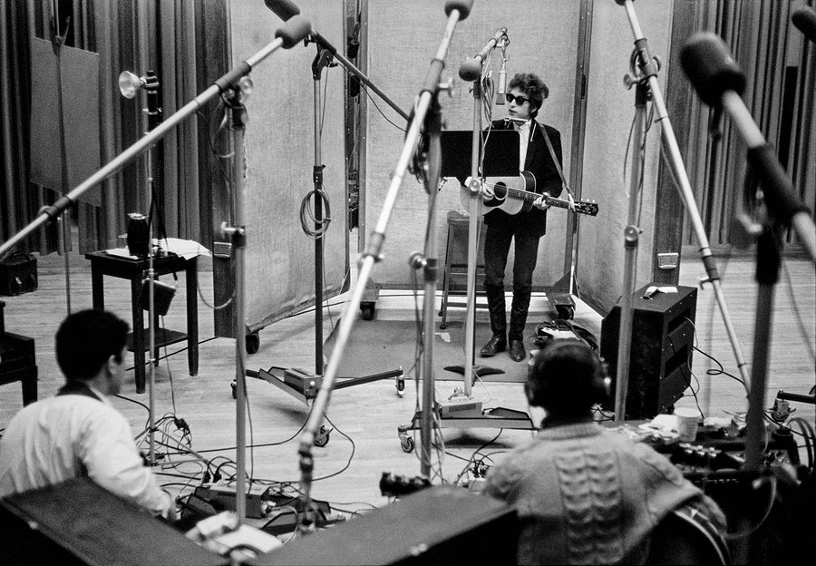 Bob Dylan recording "Bringing It All back Home", studio session III, New York City, 1965