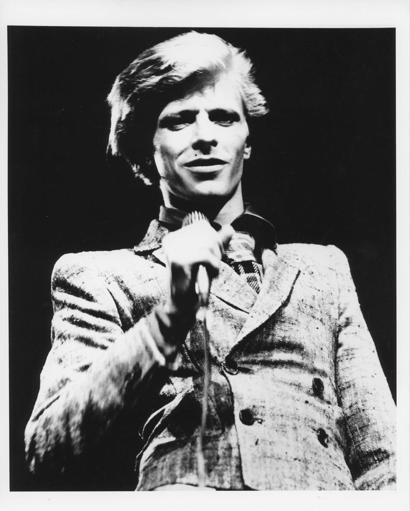 David Bowie photographed by Mick Rock, 1973. Unique vintage gelatin silver print.