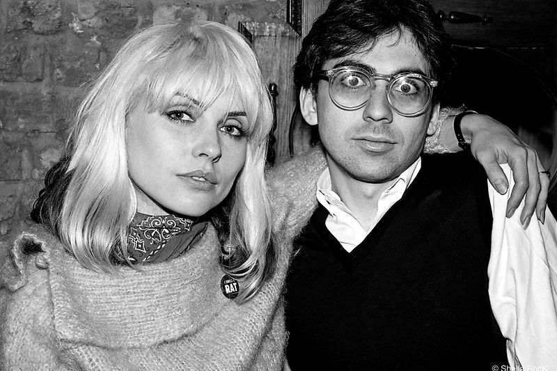 Debbie Harry and Chris Stein photographed by Sheila Rock in London, 1977.