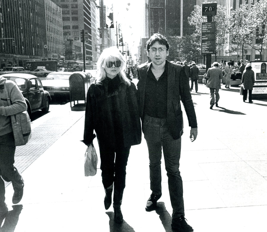 Debbie Harry and Chris Stein, Sixth Avenue, 1978, photographed by Godlis.