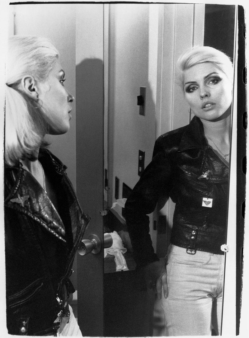 Debbie Harry in Motorcycle Jacket II, New York City, 1977, photographed by Chris Stein.