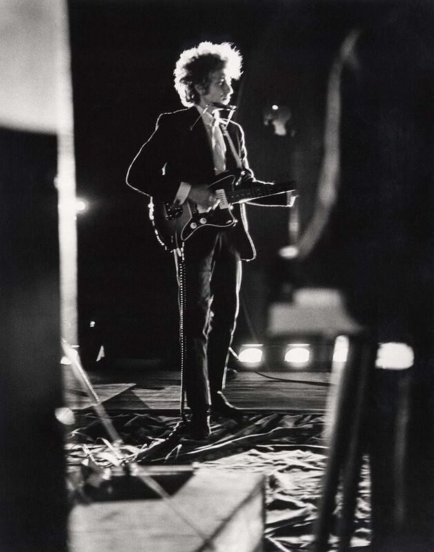 Bob Dylan, Backlit on Stage at Forest Hills Stadium, New York City, 1965