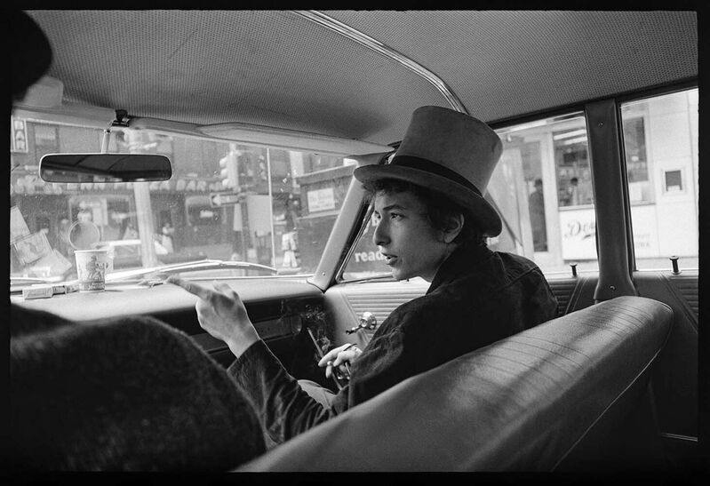 Bob Dylan in Car, Philadelphia, 1964 (1)