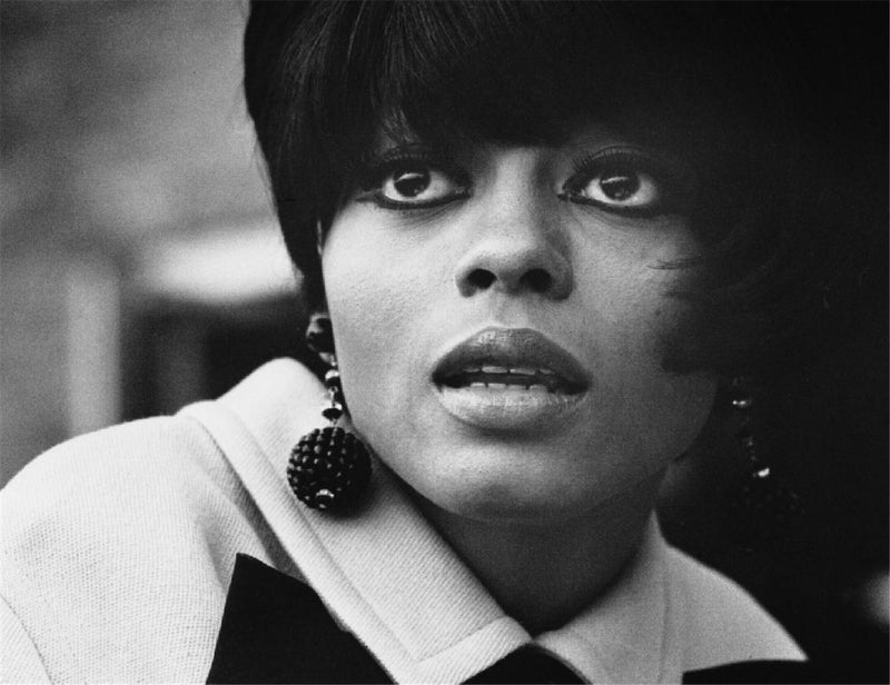 Diana Ross at the BBC Studios in London, 1965, photographed by Barrie Wentzell.