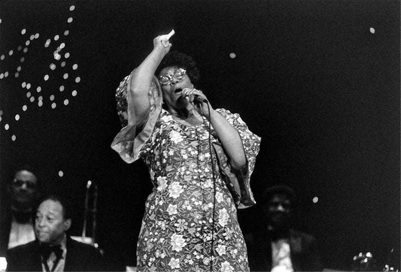 Ella Fitzgerald photographed by Charlyn Zlotnik.