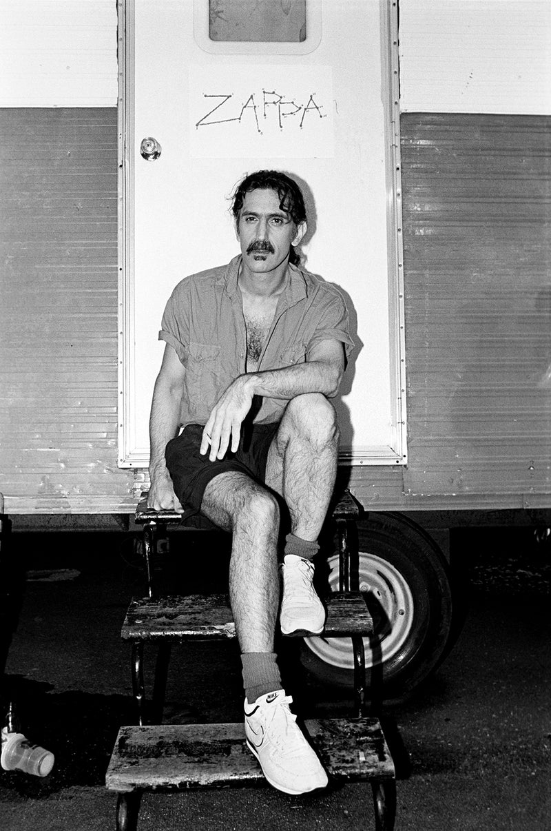 Frank Zappa, the Pier, New York City, 1984. Photograph by Ebet Roberts.