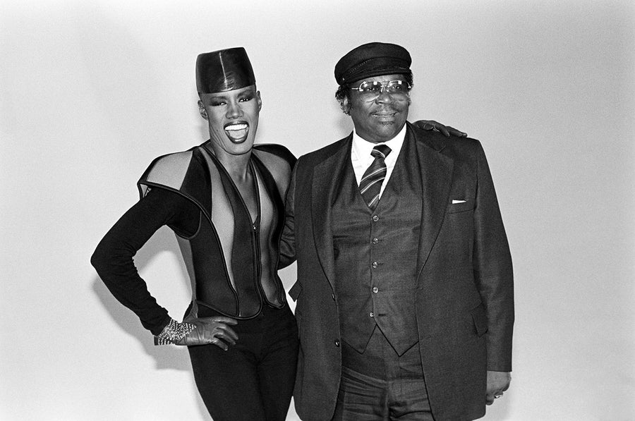Grace Jones and B.B. King, 1983. Photograph by Ebet Roberts.