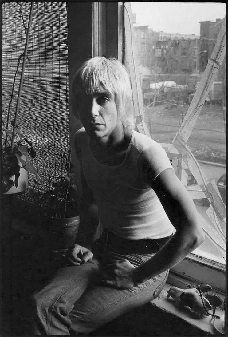 Iggy Pop, New York City, 1976, photographed by Roberta Bayley.