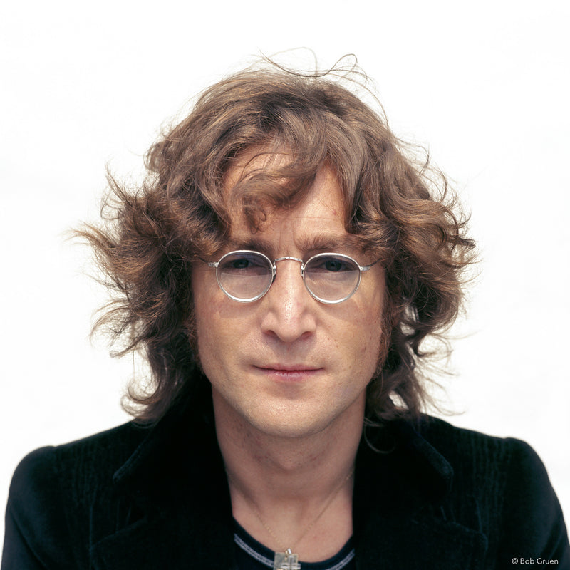 John Lennon during the Walls and Bridges cover session in New York City, 1974, photographed by Bob Gruen.