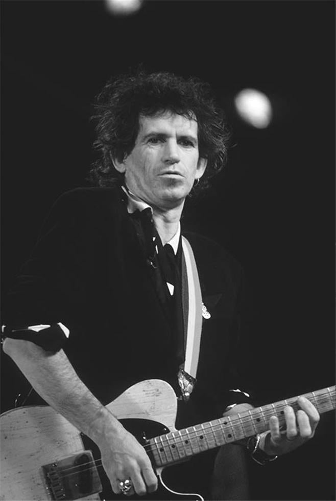 Keith Richards of the Rolling Stones photographed by Charlyn Zlotnik.