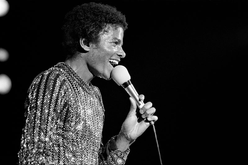 Michael Jackson and the Jacksons, Destiny Tour, Long Island, New York, 1979. Photograph by Ebet Roberts.