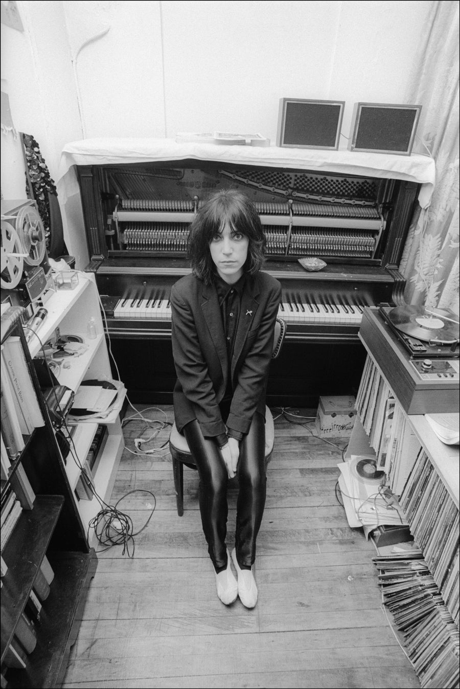 Patti Smith, New York City, 1974, photographed by Allan Tannenbaum.