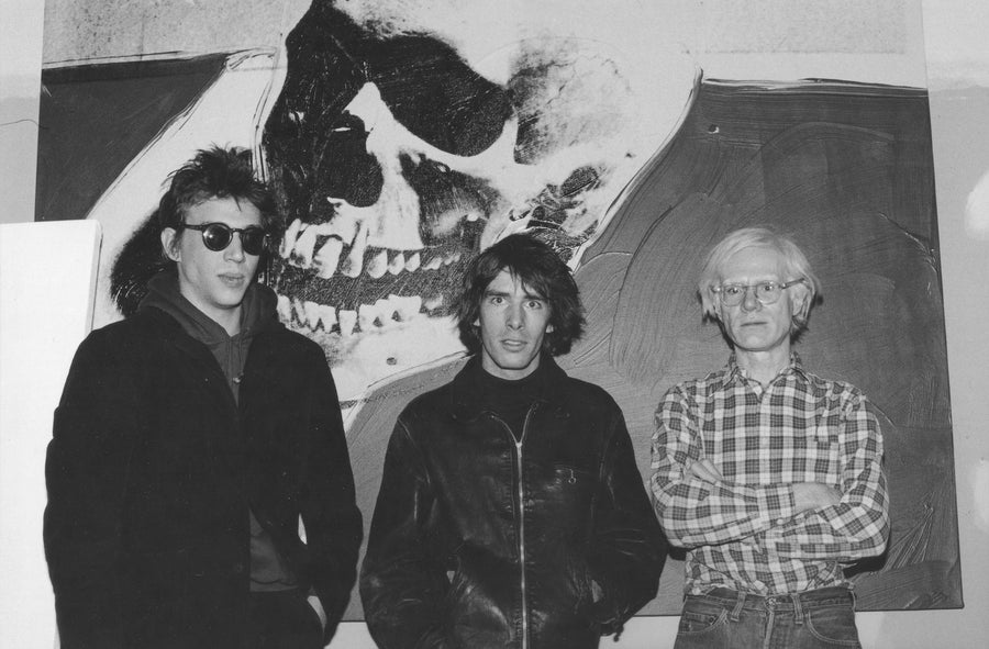 Richard Hell, Andy Warhol and Legs McNeil, New York City, 1976, photographed by Roberta Bayley.