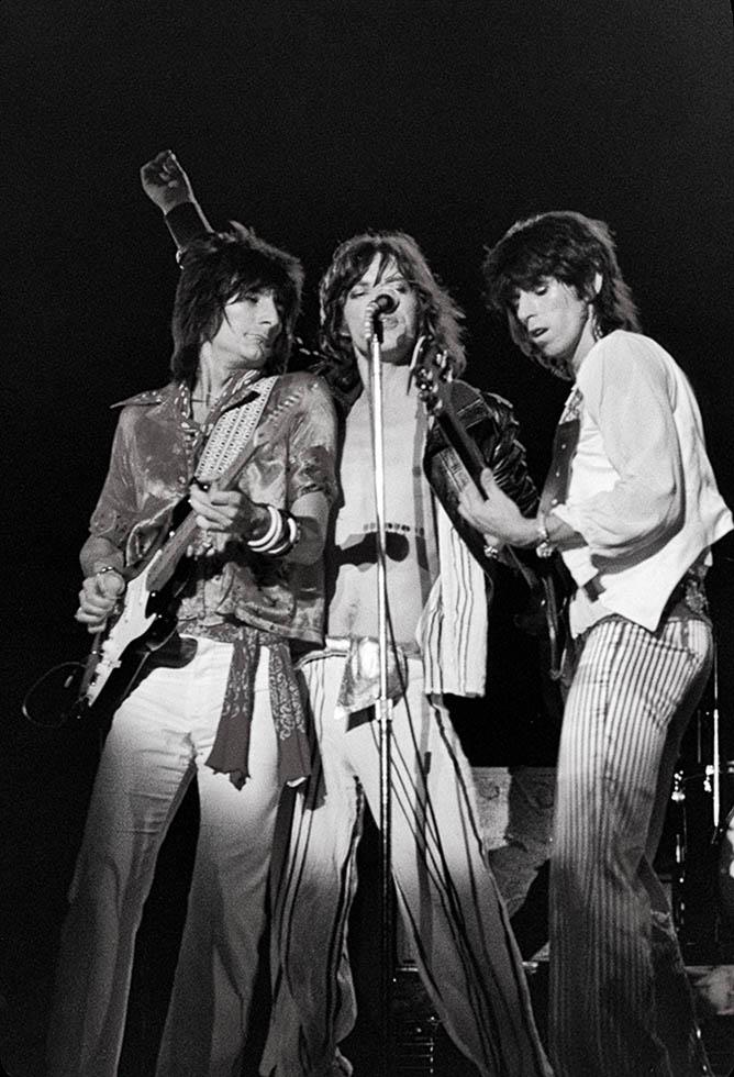 The Rolling Stones performing in San Antonio, Texas, photographed by Charlyn Zlotnik.