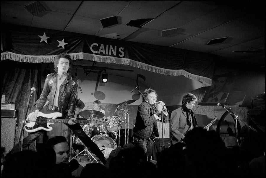 Sex Pistols, Cain’s Ballroom, Tulsa, 1978, photographed by Roberta Bayley.