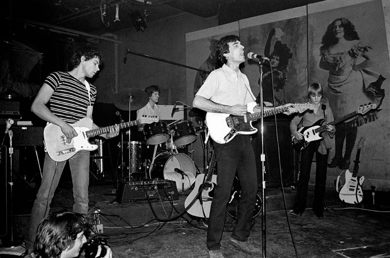 Talking Heads, CBGB, New York City, 1977. Photograph by Ebet Roberts.