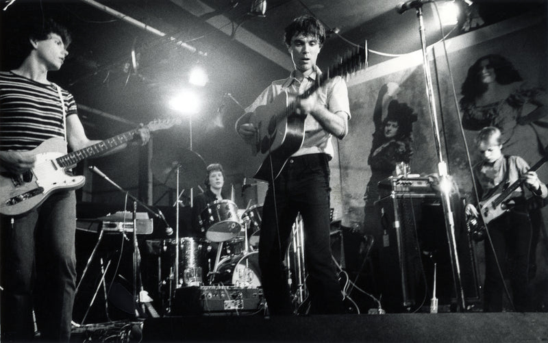 Talking Heads, CBGB, 1977, photographed by Godlis.