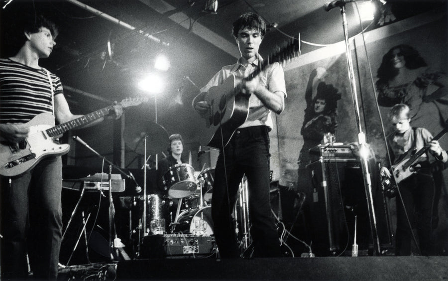 Talking Heads, CBGB, 1977, photographed by Godlis.