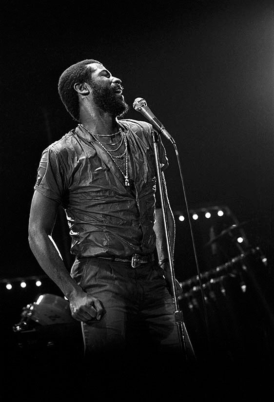 Soul singer Teddy Pendergrass photographed by Charlyn Zlotnik.