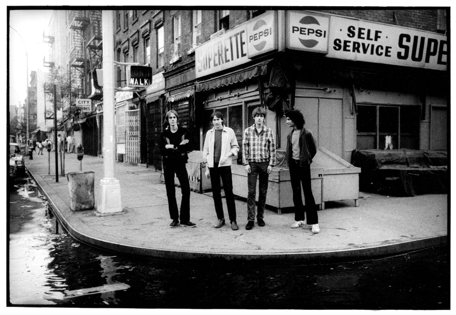 Television, First Avenue, New York City, 1977, photographed by Godlis.