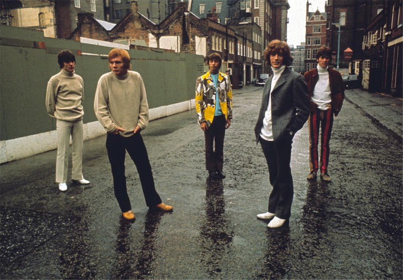 Colour photograph of The Bee Gees, 1968, by Barrie Wentzell.