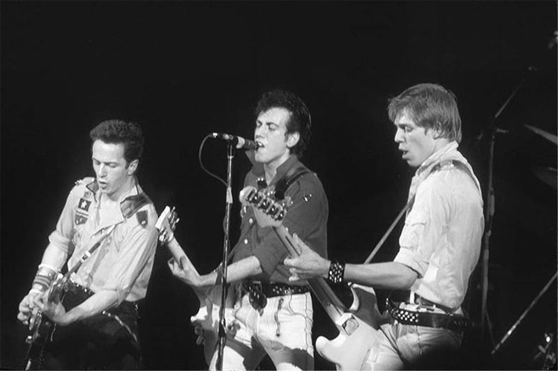The Clash performing at the Palladium in New York, photographed by Charlyn Zlotnik, 1979.