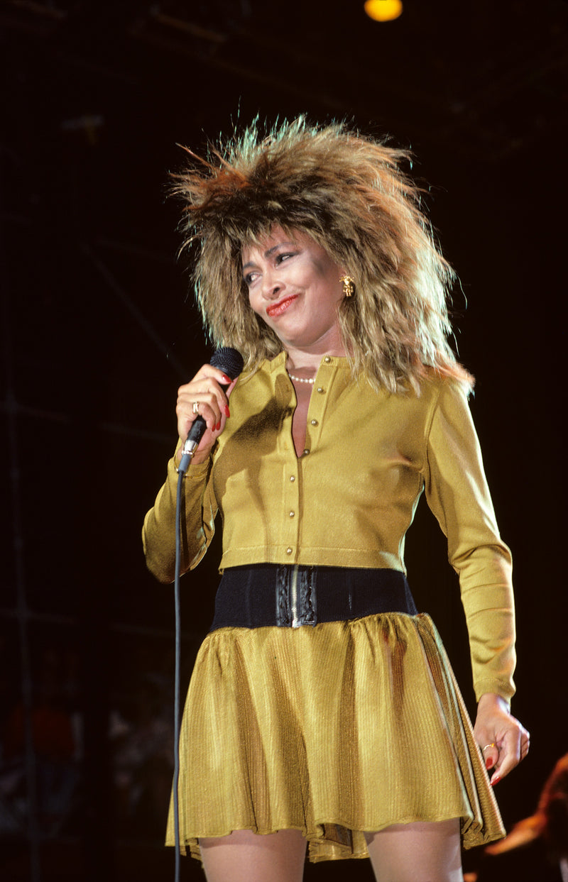 Tina Turner Performing, New York City, 1987. Photograph by Ebet Roberts.