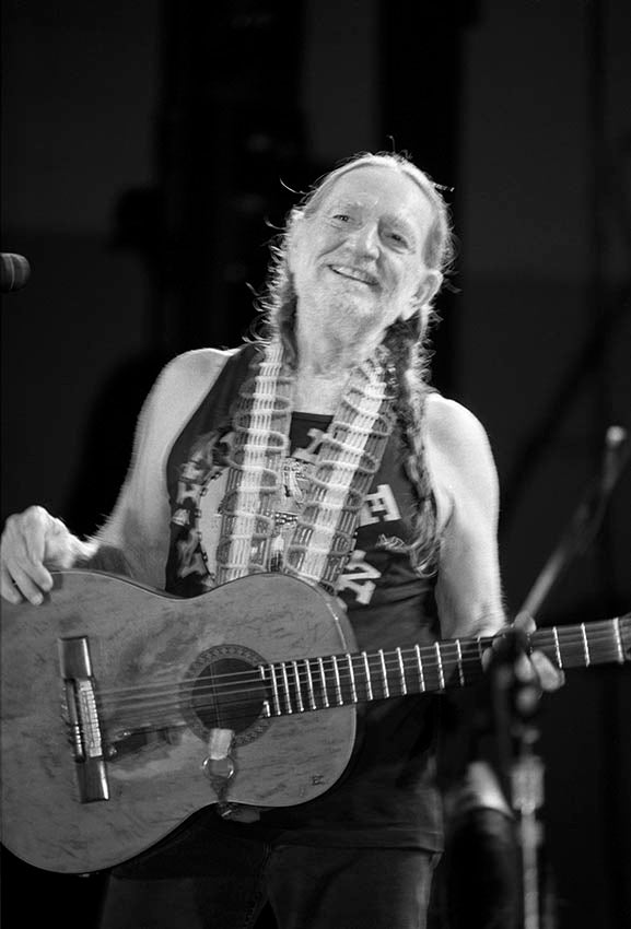 Willie Nelson photographed in Brooklyn, New York, by Charlyn Zlotnik.