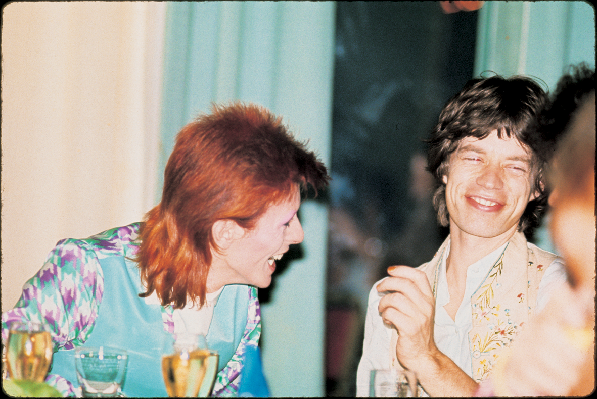 David Bowie and Mick Jagger, London, 1973, photographed by Mick Rock.