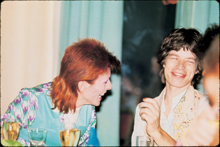 David Bowie and Mick Jagger, London, 1973, photographed by Mick Rock.