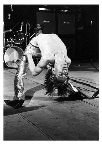 Iggy Pop, La Scala London, 1972, photographed by Mick Rock.