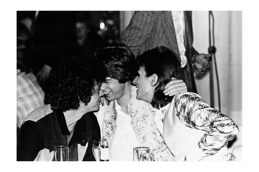 Lou Reed, Mick Jagger, David Bowie, Cafe Royale, London, 1973