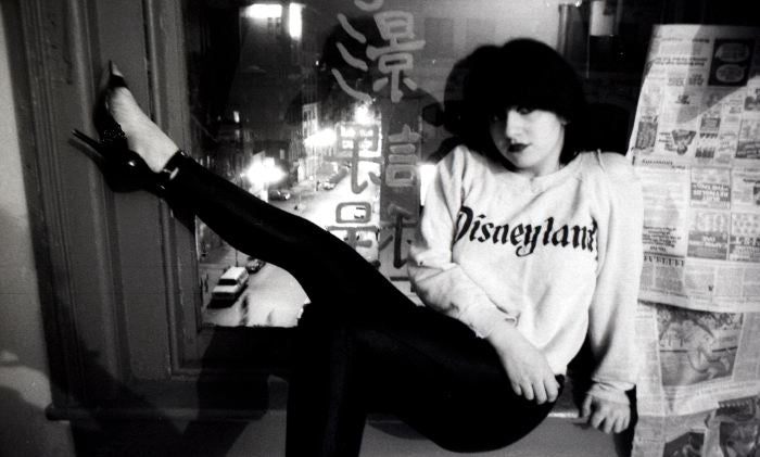 Lydia Lunch, Delancey Street, 1978, photographed by Godlis.
