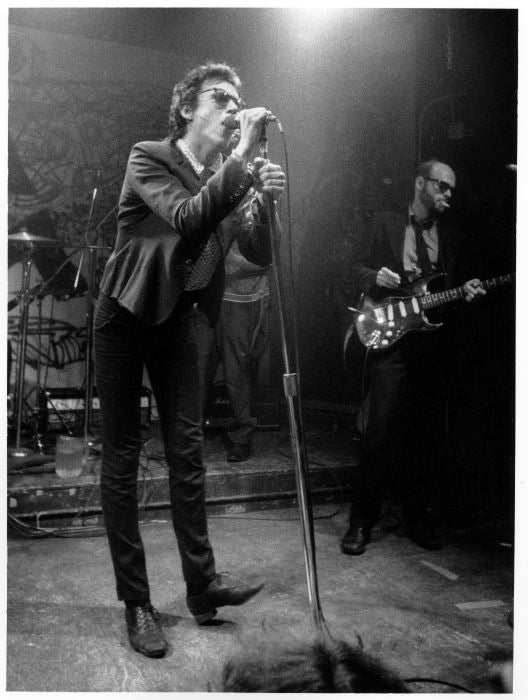 Richard Hell and Bob Quine, New York City, 1978, photographed by Godlis.